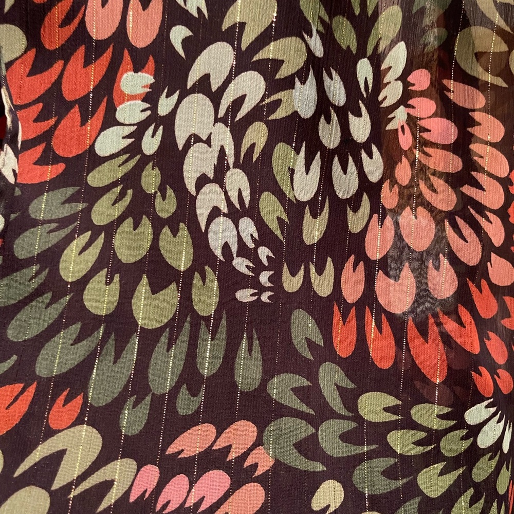 H&M Multicolor Leaf Pattern Blouse - Picture 3 of 6